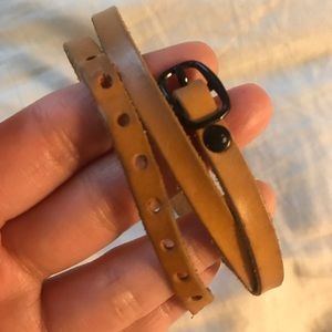 Leather wrap bracelet